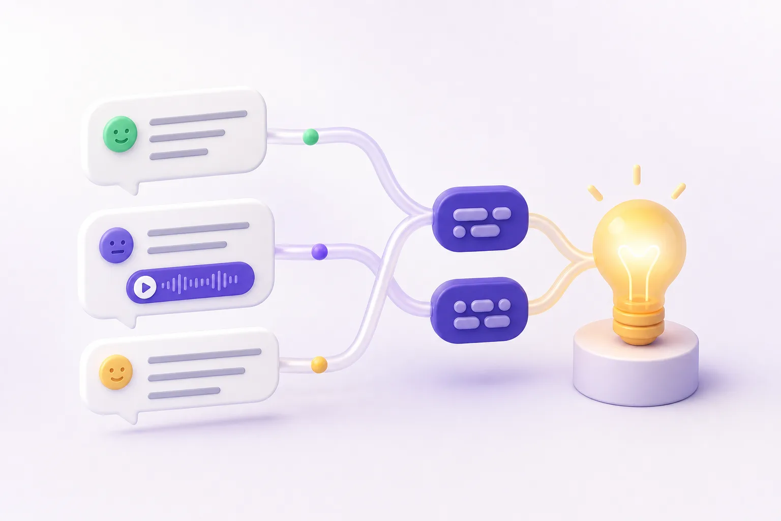 Audience comments clustering into recurring topics and a content insight.